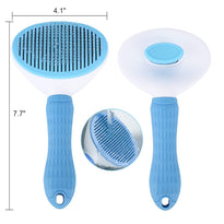 Depets Dog, Cat & Rabbit Self Cleaning Slicker Brush for Shedding and Grooming