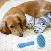 Depets Dog, Cat & Rabbit Self Cleaning Slicker Brush for Shedding and Grooming