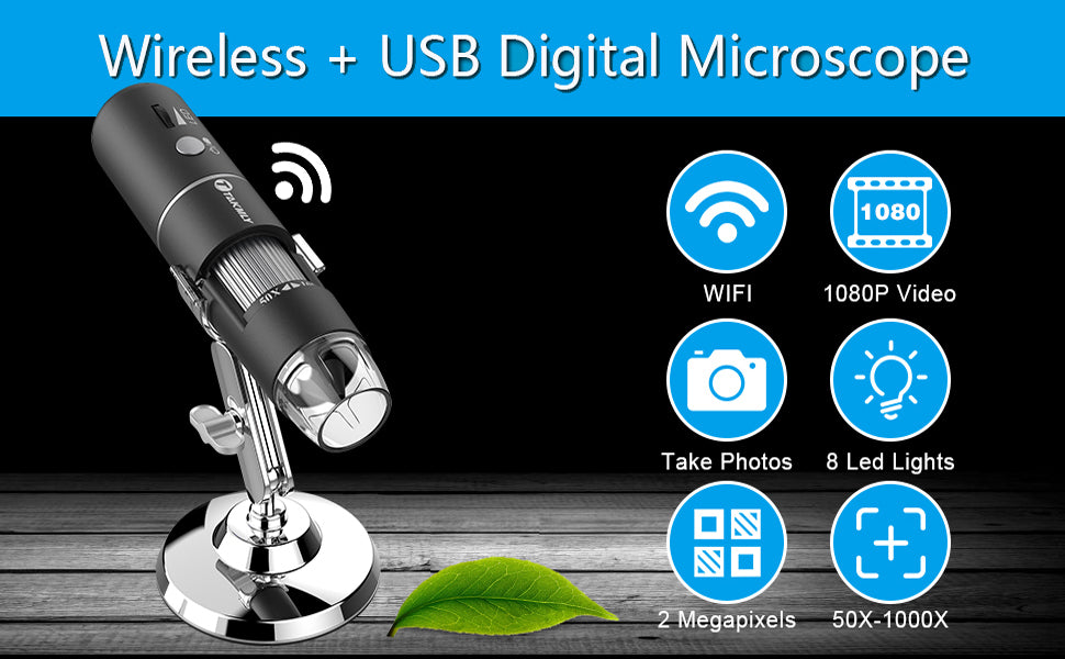 Wireless Digital WiFi USB Microscope