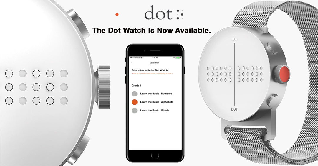 Dot Watch with Magnetic Mesh Band