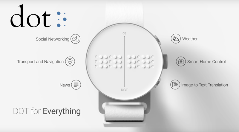 Dot Watch with Magnetic Mesh Band