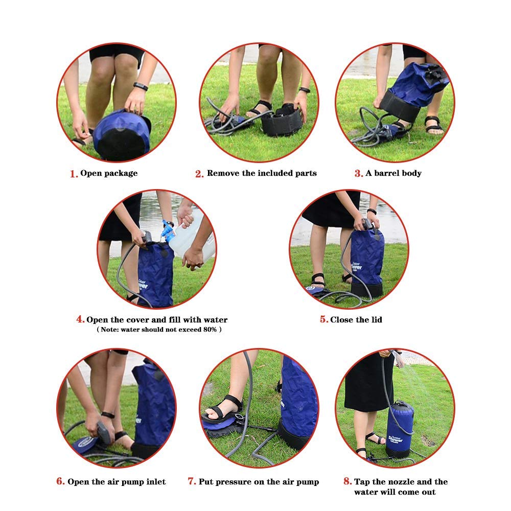 Dr. Prepare Portable Outdoor Shower Bag