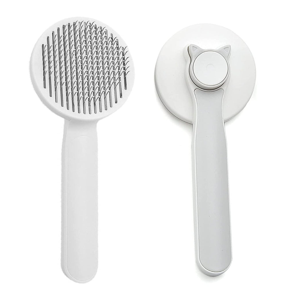 DUCINO Self Cleaning Grooming Slicker Brush for Cats and Dogs