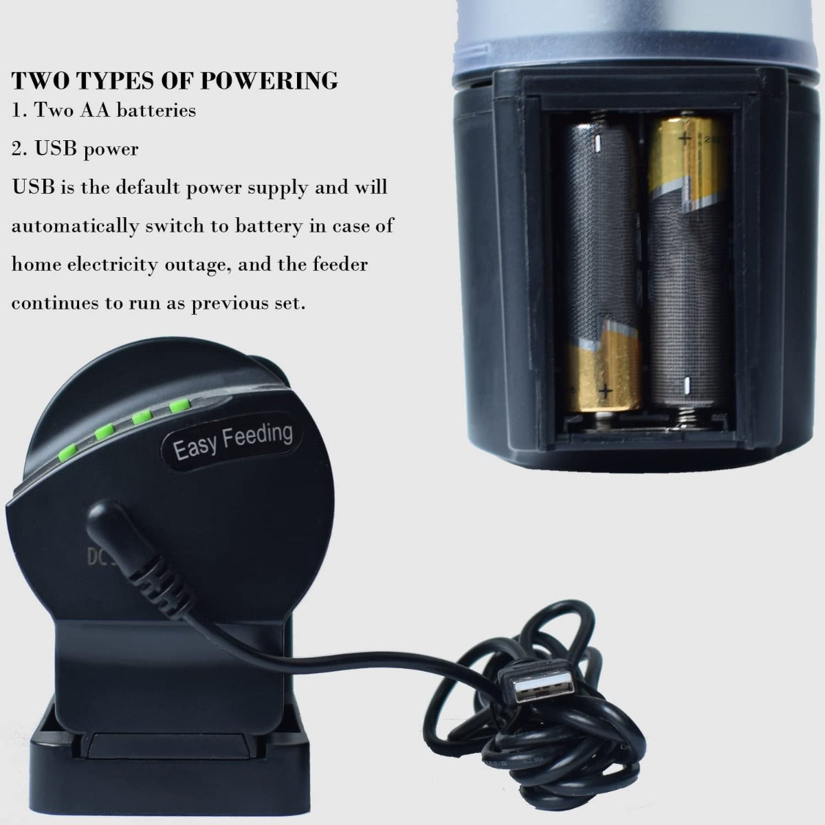 DXOPHIEX WiFi Automatic Fish Feeder for Aquarium and Turtle Tank with Fish Feeding Ring