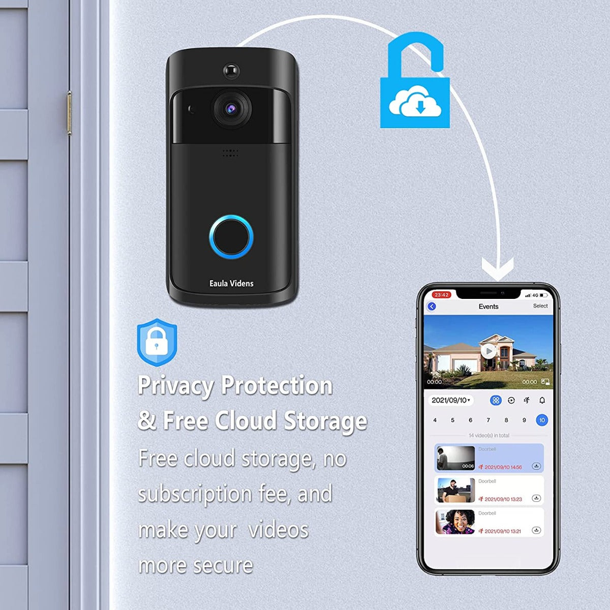 Eaula Videns Wireless HD Video Doorbell Camera