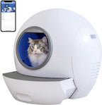 Self-Cleaning Extra-Large Automatic Cat Litter Box with APP Control & Odorless & Smart Protection for Multiple Cats