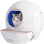 Self-Cleaning Extra-Large Automatic Cat Litter Box with APP Control & Odorless & Smart Protection for Multiple Cats