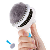 EMMiuss Dog & Cat Self Cleaning Slicker Brush for Shedding and Grooming