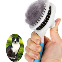 EMMiuss Dog & Cat Self Cleaning Slicker Brush for Shedding and Grooming