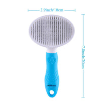 EMMiuss Dog & Cat Self Cleaning Slicker Brush for Shedding and Grooming