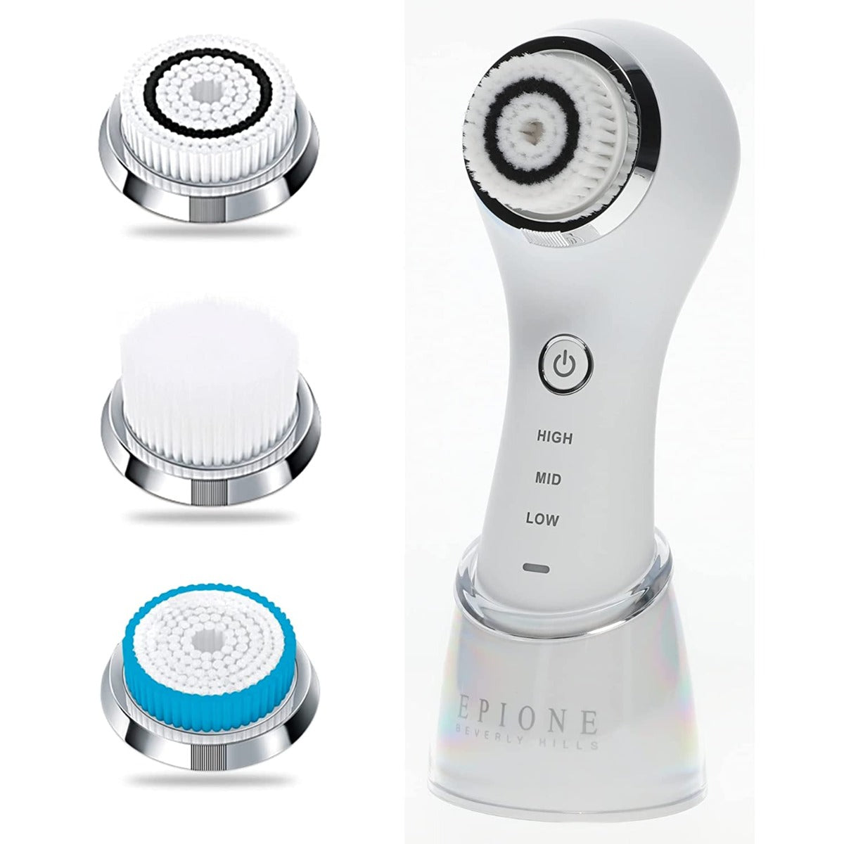 Epione 3-Speed Facial Cleansing Brush for Body & Face, Rechargeable & Water Resistant, Sonictouch