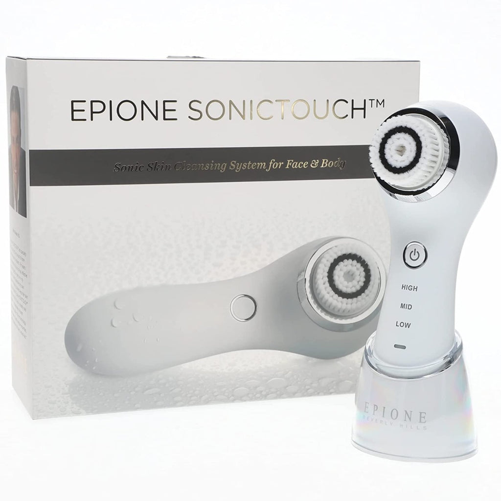 Epione 3-Speed Facial Cleansing Brush for Body & Face, Rechargeable & Water Resistant, Sonictouch