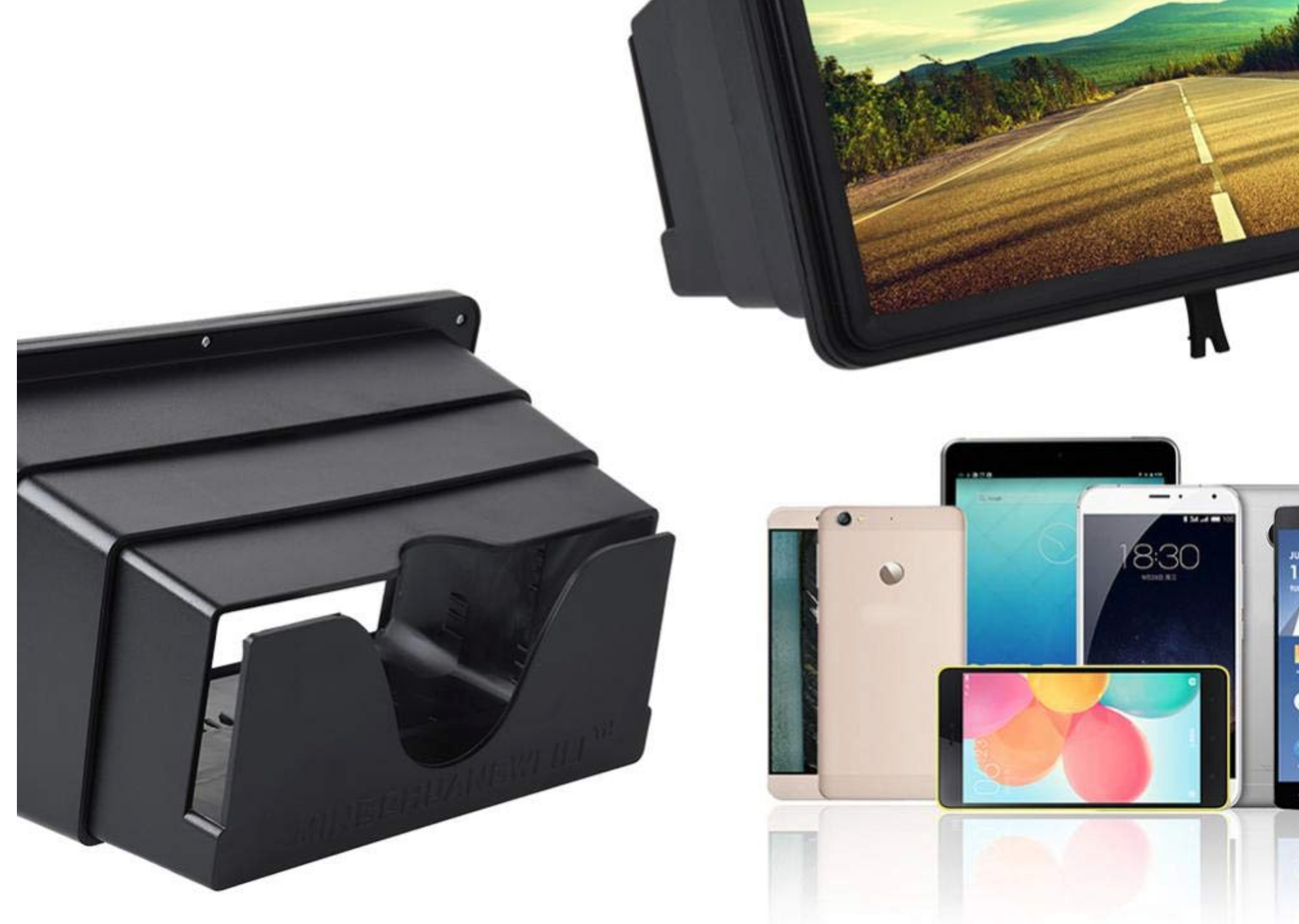 Universal 12 Inch Mobile Phone 3D Retractable Screen Magnifier