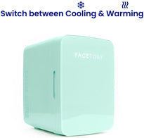 FaceTory Portable Mint Beauty Fridge (10-L / 12 Can) with Heat and Cool Capacity