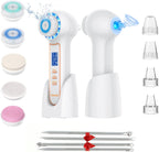 FreeBreath Facial Cleansing Brush with 3 Speed Modes for Cleansing and Exfoliating with 5 Brush Heads, Removing Blackhead, Fully Rechargeable