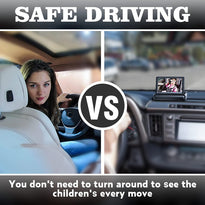 Baby Car Camera with Night Vision with 4.3-Inch HD Display, Observe The Baby's Every Move at Any Time while Driving