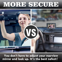 Baby Car Camera with Night Vision with 4.3-Inch HD Display, Observe The Baby's Every Move at Any Time while Driving