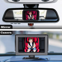 Baby Car Camera with Night Vision with 4.3-Inch HD Display, Observe The Baby's Every Move at Any Time while Driving