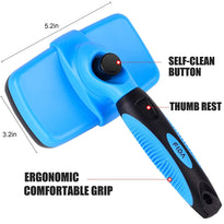 Fida Self Cleaning Grooming Slicker Brush for Cats and Dogs