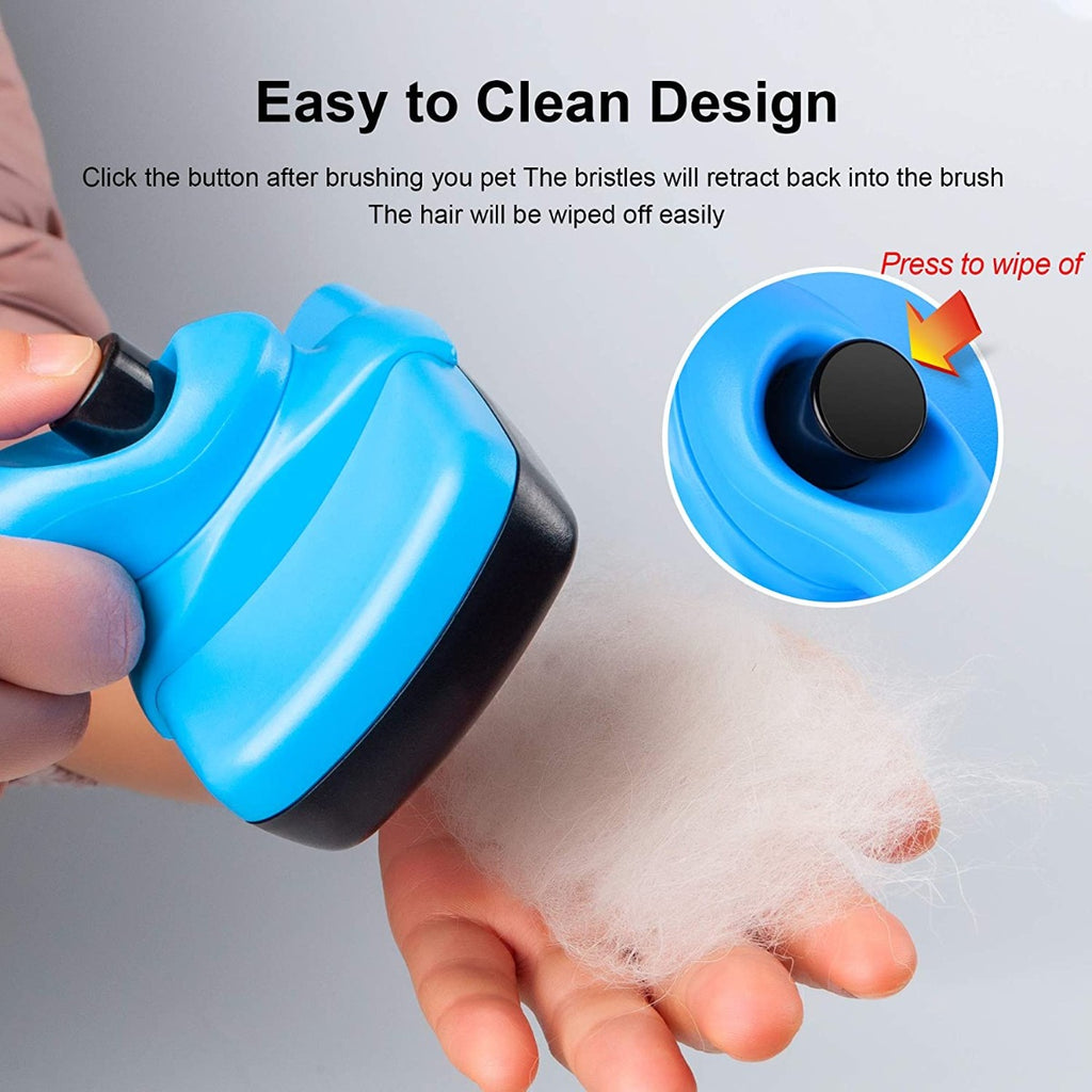Fida Self Cleaning Grooming Slicker Brush for Cats and Dogs