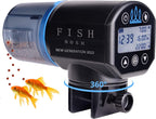 FISHNOSH Automatic Fish Feeder for Aquarium with Timer for Small Tank, Big Aquariums & Pond - Battery-Operated Feeders for Goldfish, Koi