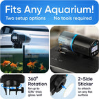 FISHNOSH Automatic Fish Feeder for Aquarium with Timer for Small Tank, Big Aquariums & Pond - Battery-Operated Feeders for Goldfish, Koi