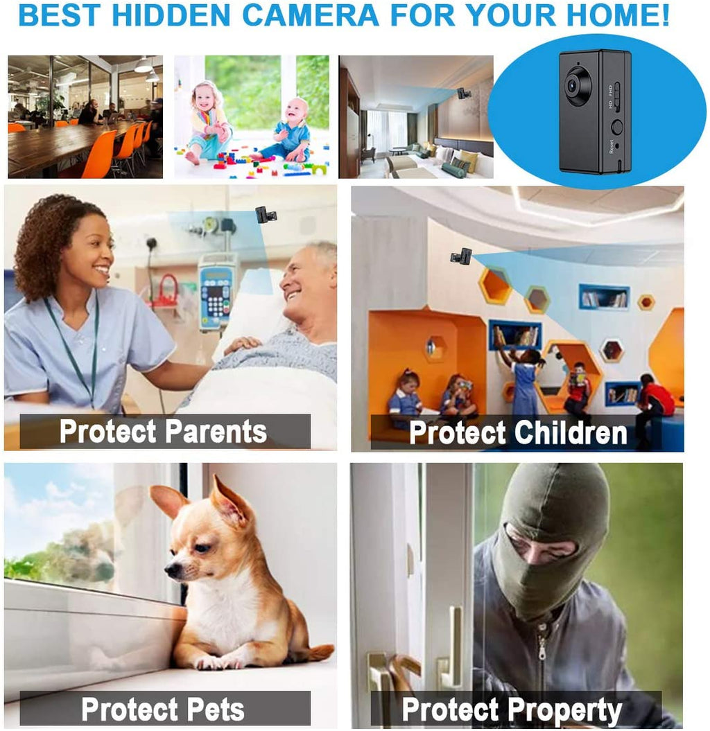 Mini Spy Camera, FUVISION Micro Camera with Motion Detect