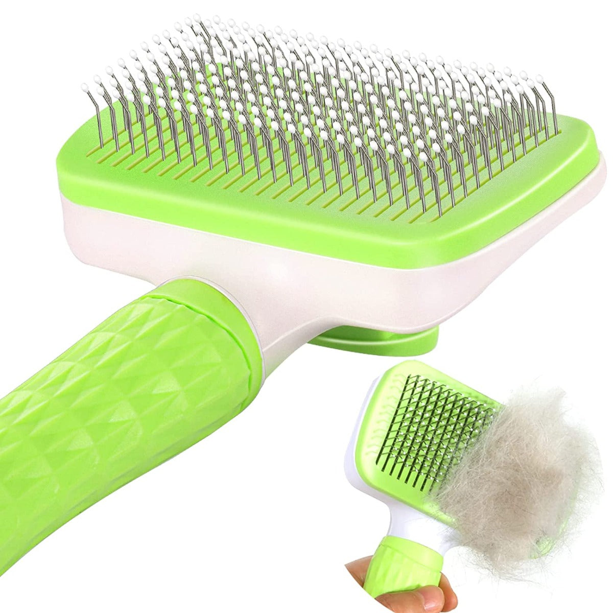 Garstor Self Cleaning Grooming Slicker Brush for Cats and Dogs
