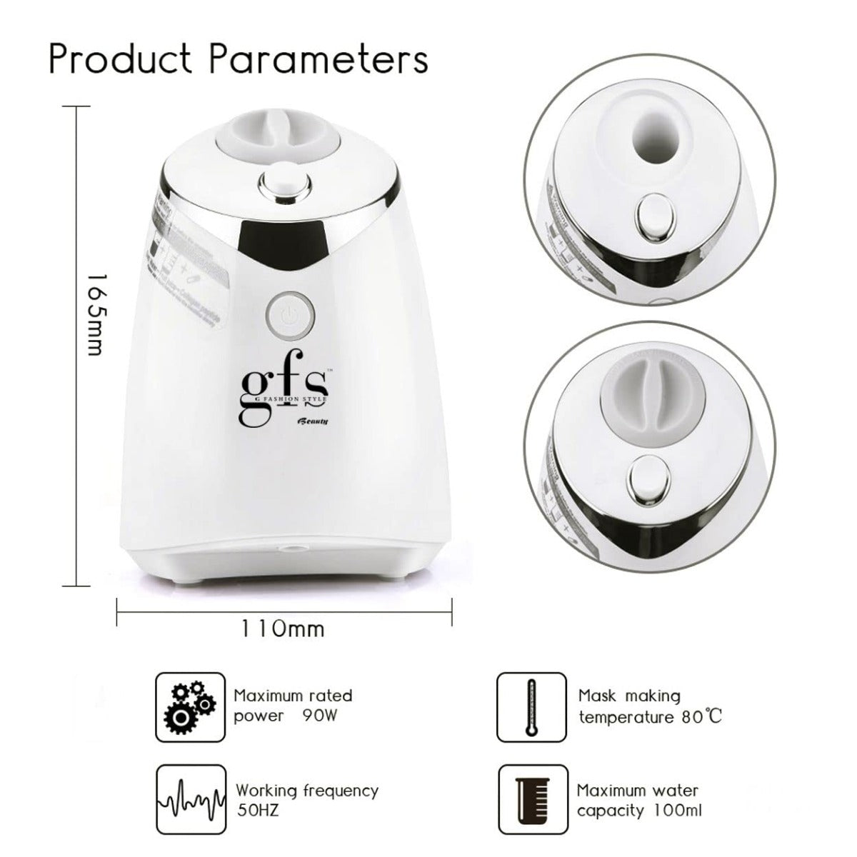 G FASHION STYLE Face Mask Maker Machine Kit WITH 32 COLLAGEN PILLS (Voice Prompts Version)