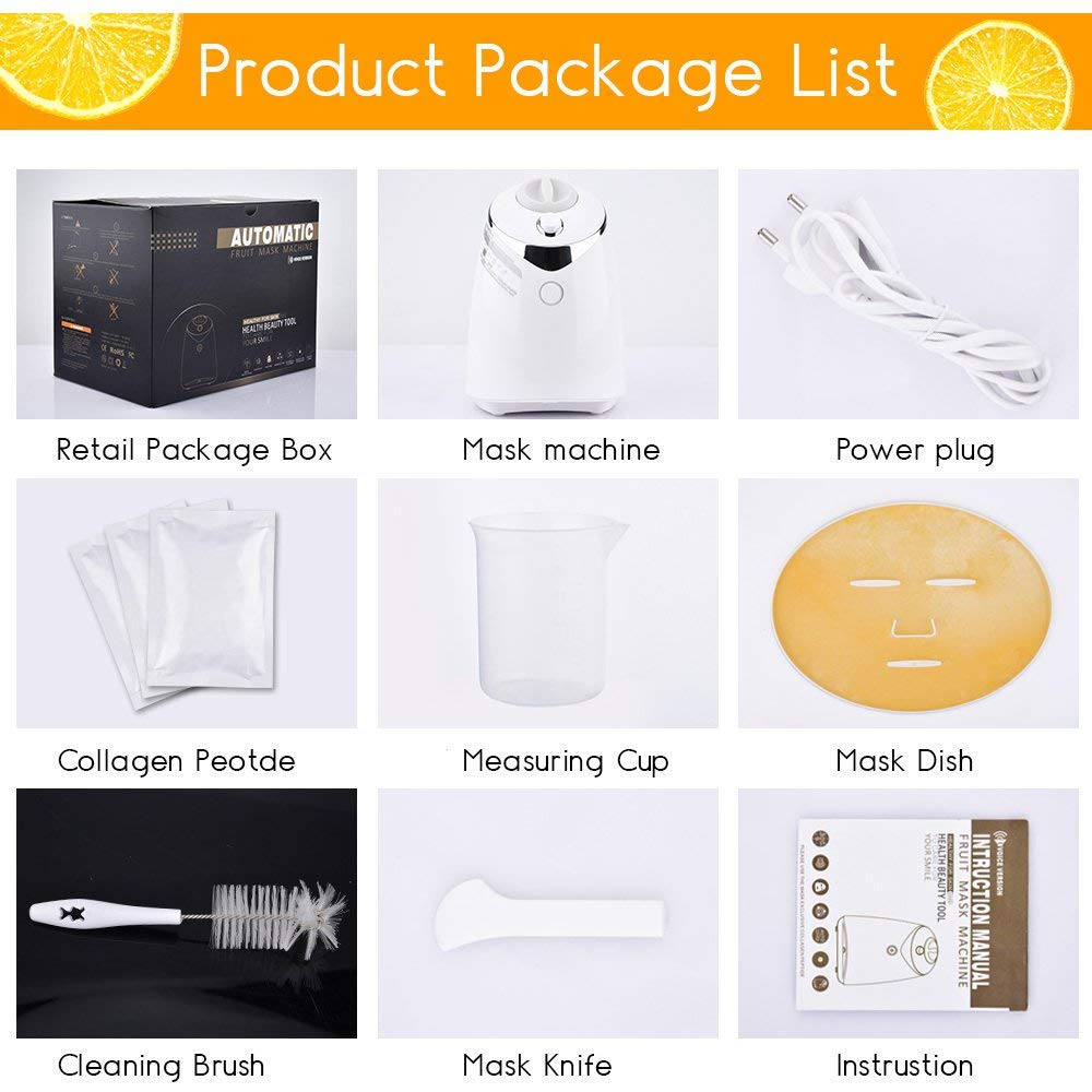 G FASHION STYLE Face Mask Maker Machine Kit WITH 32 COLLAGEN PILLS (Voice Prompts Version)