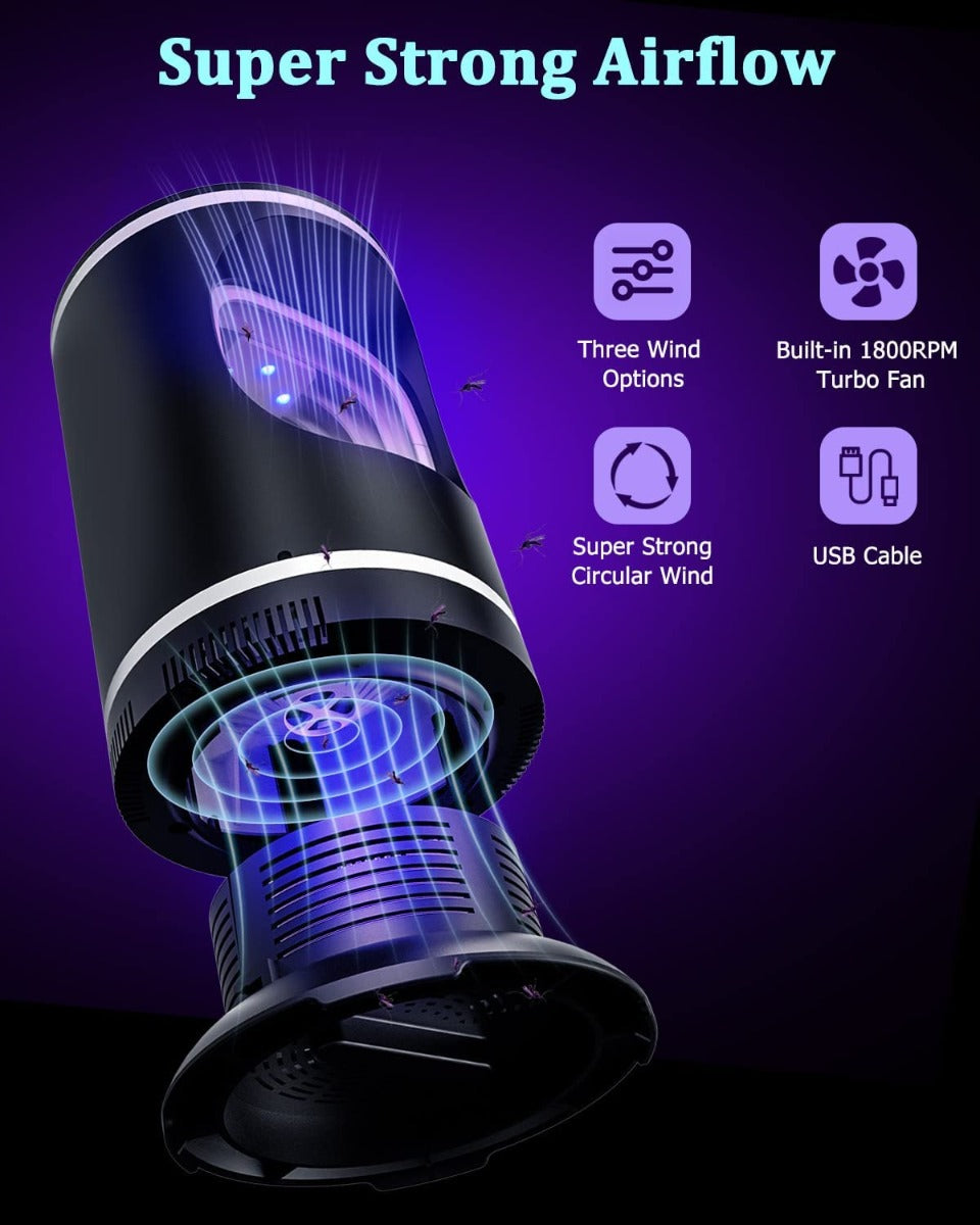 GILAYGROW Indoor /Outdoor Fly, Mosquito, Bug, Gnat & Moth Traps (Black)