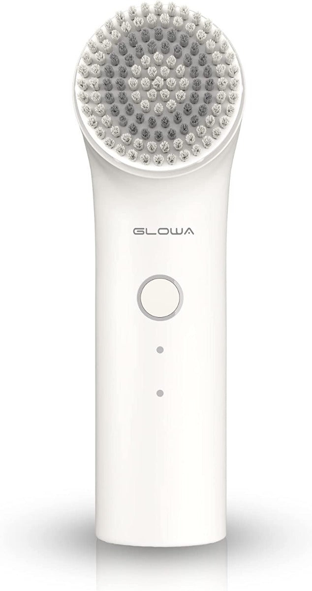Glowa Sonic Facial Cleansing Brush with Gentle Exfoliating|Deep Cleansing|Mix Massaging 3 Acoustic Modes, Type-c Rechargeable, Waterproof, Includes Nylon and Silicone Brush Heads