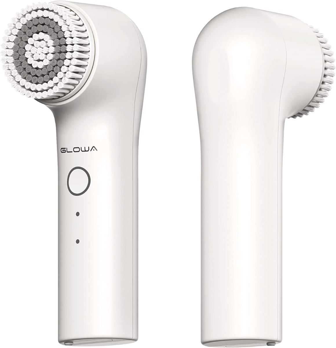 Glowa Sonic Facial Cleansing Brush with Gentle Exfoliating|Deep Cleansing|Mix Massaging 3 Acoustic Modes, Type-c Rechargeable, Waterproof, Includes Nylon and Silicone Brush Heads