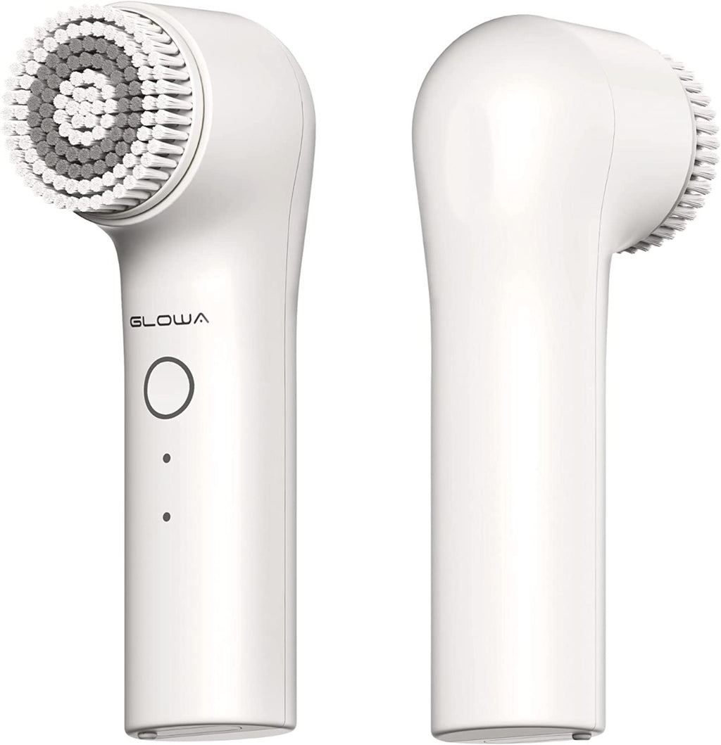 Glowa Sonic Facial Cleansing Brush with Gentle Exfoliating|Deep Cleansing|Mix Massaging 3 Acoustic Modes, Type-c Rechargeable, Waterproof, Includes Nylon and Silicone Brush Heads