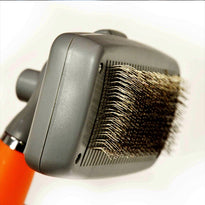 GoPets Self Cleaning Grooming Slicker Brush for Cats and Dogs