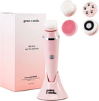 Facial Cleansing Brush for Cleansing and Exfoliating - Spinning Face Cleansing Brush (4 Brush Heads)