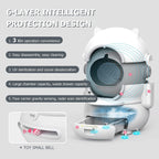 GTS Self-Cleaning Automatic Cat Litter Box, One-Touch Intelligent Safety & Easy to Clean