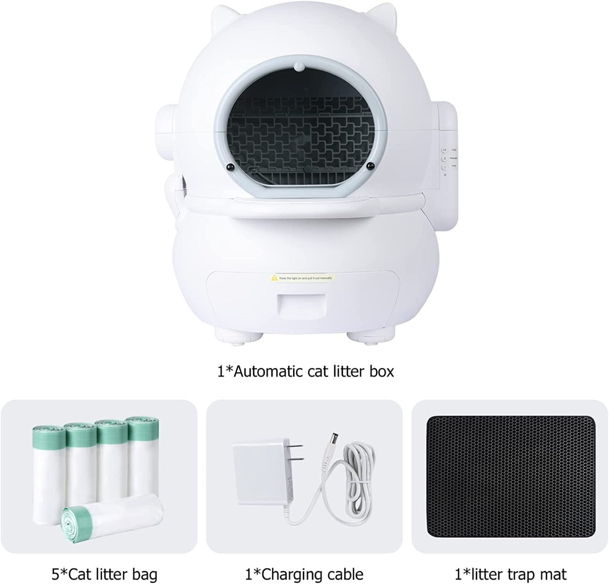 GTS Self-Cleaning Automatic Cat Litter Box, One-Touch Intelligent Safety & Easy to Clean