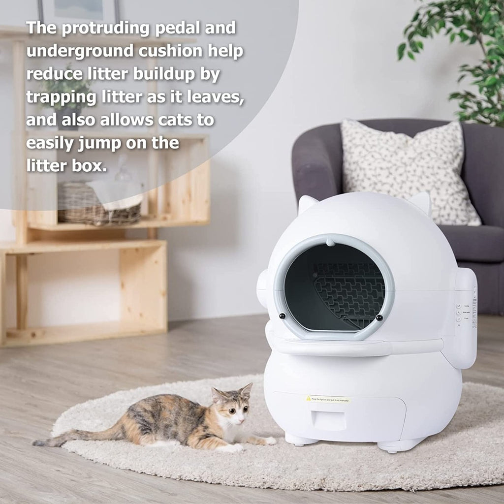 GTS Self-Cleaning Automatic Cat Litter Box, One-Touch Intelligent Safety & Easy to Clean