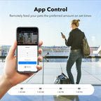 HBN 4L Automatic Cat Feeder with HD 1080P Camera Voice Recorder, Wi-Fi Enabled App Control