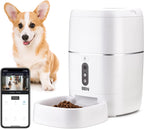 HBN Automatic Cat Feeder with HD 1080P Camera,6L Voice Recorder, Wi-Fi Enabled App Control