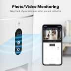 HBN Automatic Cat Feeder with HD 1080P Camera,6L Voice Recorder, Wi-Fi Enabled App Control