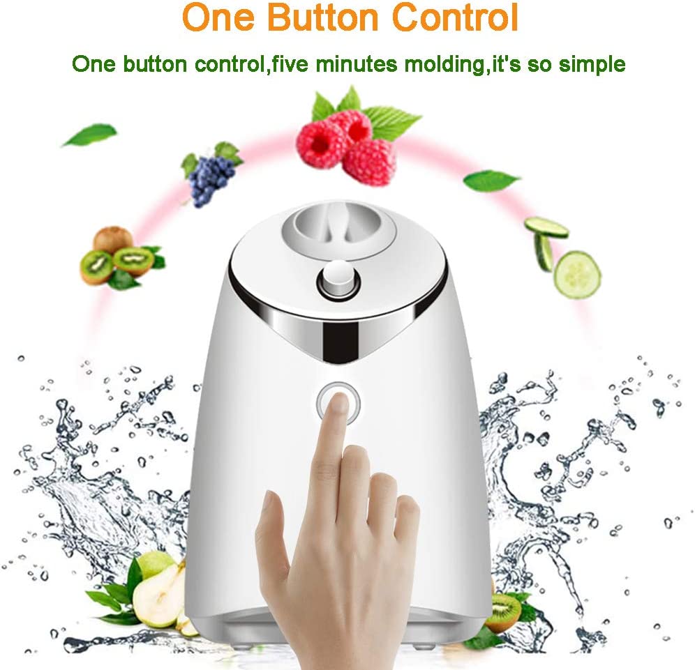 HDLWIS Facial Mask Machine, DIY Face Mask Machine Multi-Function Automatic Natural Fruit Vegetable Face Mask Maker with Human Voice Reminder & 32 Counts Collagen Pills