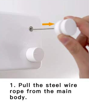 Retractable and Adjustable Stainless Steel Clothesline