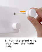 Retractable and Adjustable Stainless Steel Clothesline