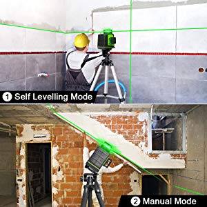 Huepar GF360G-NP 3D Green Beam Self-Leveling Laser