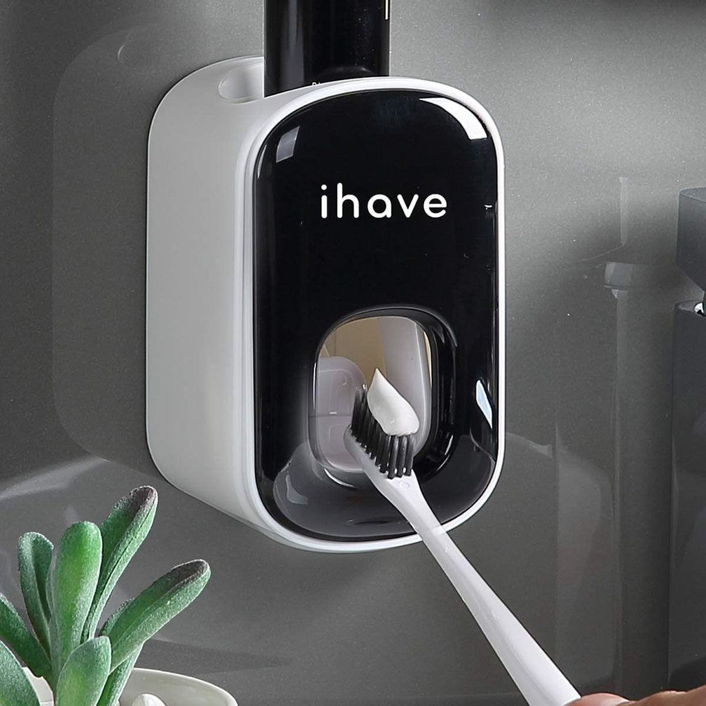 iHave Toothpaste Dispenser Wall Mount for Bathroom Automatic Toothpaste Squeezer