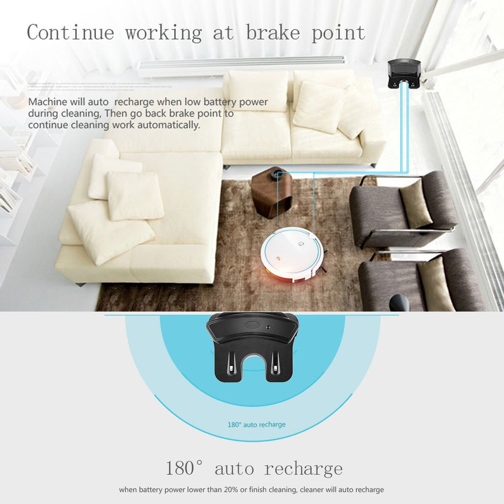 iMass Vacuum Robot Cleaner - White
