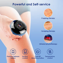 Increnobl Smart Dynamic Cupping Therapy Set with 12 Level Temperature and Suction, One-Click Pressure Relief