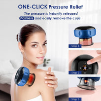 Increnobl Smart Dynamic Cupping Therapy Set with 12 Level Temperature and Suction, One-Click Pressure Relief